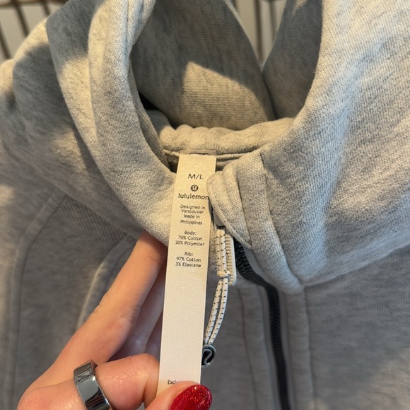 lululemon athletica Gray half zip Hoodie Jacket M/L - Picture 6 of 7